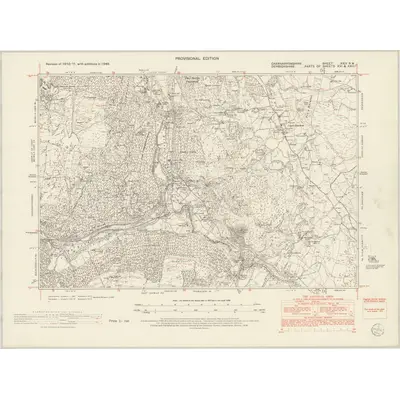 1949 Map of Caernarvonshire XXIV.NW, 1954 Print