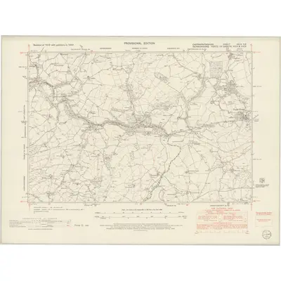1949 Map of Caernarvonshire XXIV.SE, 1954 Print