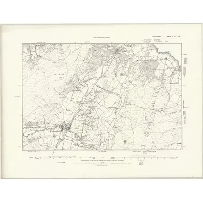 1875 Map of Caernarvonshire XXIV.SW, 1888 Print