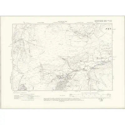 1912 Map of Caernarvonshire XXIX.NE, 1919 Print