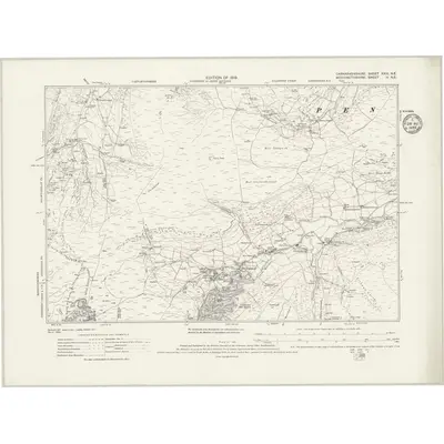 1912 Map of Caernarvonshire XXIX.NE, 1935 Print