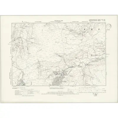 1912 Map of Caernarvonshire XXIX.NE, 1939 Print