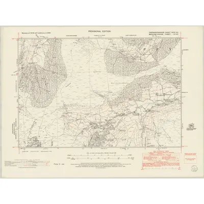 1949 Map of Caernarvonshire XXIX.NE, 1953 Print