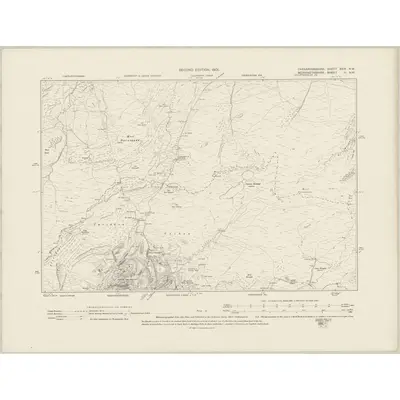 1899 Map of Caernarvonshire XXIX.NW, 1901 Print