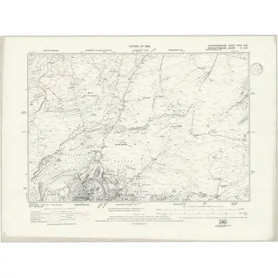 1914 Map of Caernarvonshire XXIX.NW, 1939 Print