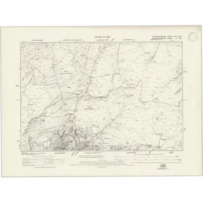 1914 Map of Caernarvonshire XXIX.NW, 1947 Print