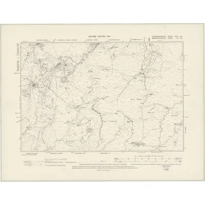 1899 Map of Caernarvonshire XXIX.SE, 1901 Print