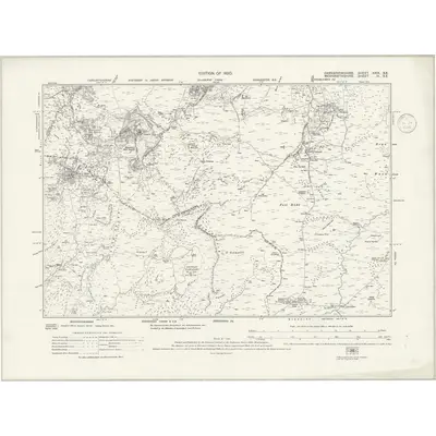 1911 Map of Caernarvonshire XXIX.SE, 1936 Print