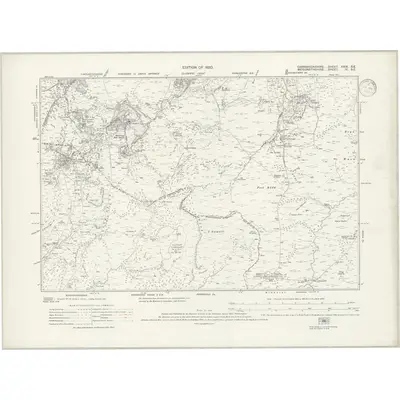 1911 Map of Caernarvonshire XXIX.SE, 1939 Print