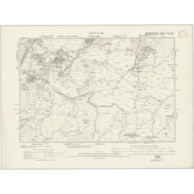 1911 Map of Caernarvonshire XXIX.SE, 1947 Print
