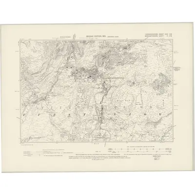 1899 Map of Caernarvonshire XXIX.SW, 1901 Print