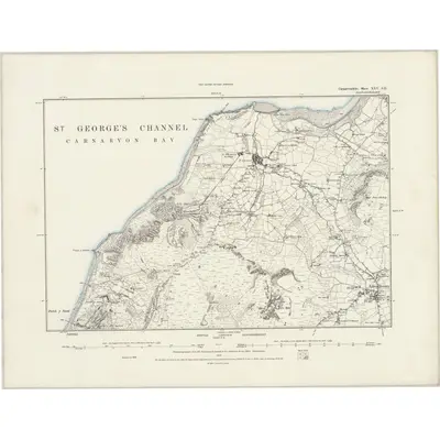 1888 Map of Caernarvonshire XXV.SE