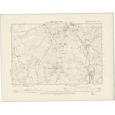 1899 Map of Caernarvonshire XXVI.SE, 1901 Print