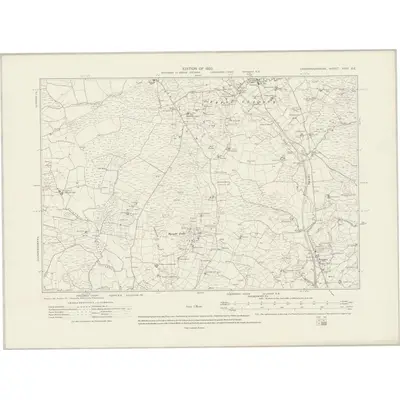 1913 Map of Caernarvonshire XXVI.SE, 1920 Print