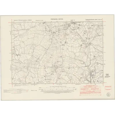 1948 Map of Caernarvonshire XXVI.SE, 1953 Print