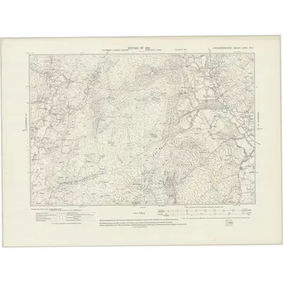 1913 Map of Caernarvonshire XXVII.NE, 1919 Print