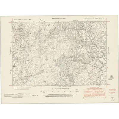 1949 Map of Caernarvonshire XXVII.NE, 1953 Print