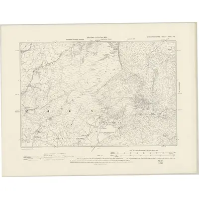 1899 Map of Caernarvonshire XXVII.SE, 1901 Print