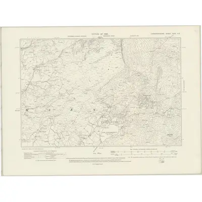 1913 Map of Caernarvonshire XXVII.SE, 1920 Print