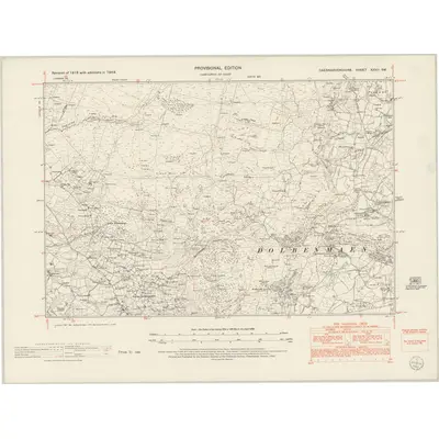 1948 Map of Caernarvonshire XXVII.SW, 1953 Print