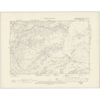 1899 Map of Caernarvonshire XXVIII.NE, 1901 Print