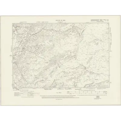 1913 Map of Caernarvonshire XXVIII.NE, 1920 Print