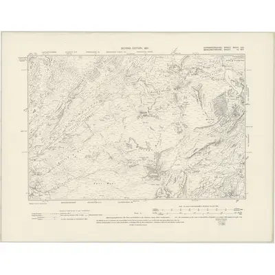 1899 Map of Caernarvonshire XXVIII.SE, 1901 Print