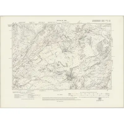 1914 Map of Caernarvonshire XXVIII.SE, 1920 Print