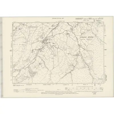 1899 Map of Caernarvonshire XXX.NE, 1901 Print