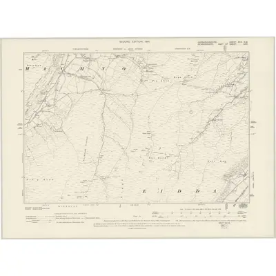 1899 Map of Caernarvonshire XXX.NW, 1901 Print