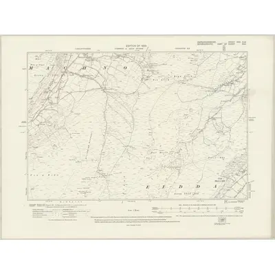 1910 Map of Caernarvonshire XXX.NW, 1920 Print