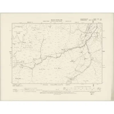 1899 Map of Caernarvonshire XXX.SW, 1901 Print
