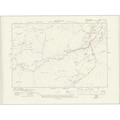 1910 Map of Caernarvonshire XXX.SW, 1920 Print