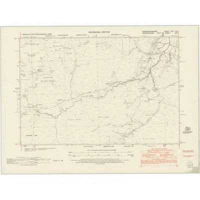 1949 Map of Caernarvonshire XXX.SW, 1953 Print