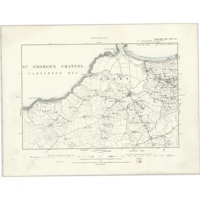 1888 Map of Caernarvonshire XXXI.SE