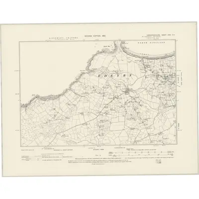 1899 Map of Caernarvonshire XXXI.SE, 1901 Print