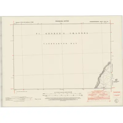 1949 Map of Caernarvonshire XXXI.SW, 1953 Print