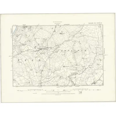 1888 Map of Caernarvonshire XXXII.NE