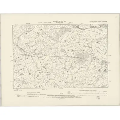 1899 Map of Caernarvonshire XXXII.SE, 1901 Print