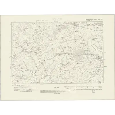 1914 Map of Caernarvonshire XXXII.SE, 1920 Print