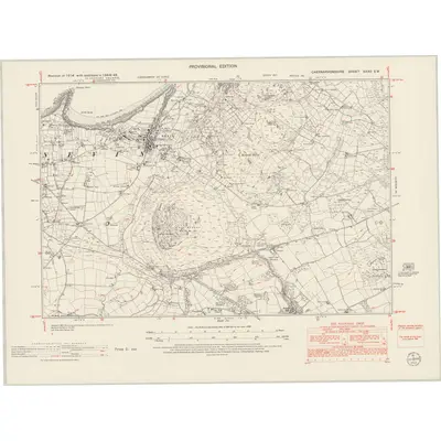1948 Map of Caernarvonshire XXXII.SW, 1953 Print