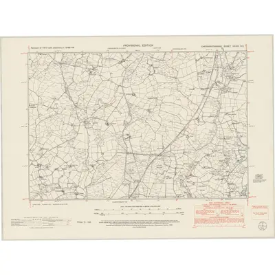 1948 Map of Caernarvonshire XXXIII.NE, 1953 Print