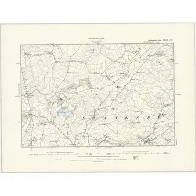 1888 Map of Caernarvonshire XXXIII.NW