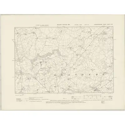 1899 Map of Caernarvonshire XXXIII.NW, 1901 Print
