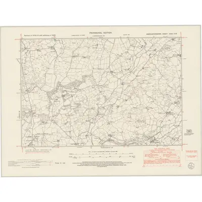 1949 Map of Caernarvonshire XXXIII.NW, 1953 Print