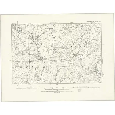 1888 Map of Caernarvonshire XXXIII.SW