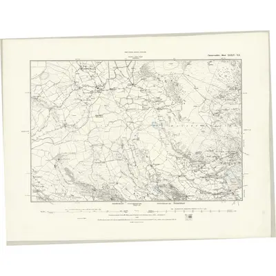 1887 Map of Caernarvonshire XXXIV.NE, 1888 Print