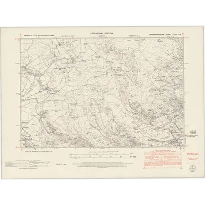1949 Map of Caernarvonshire XXXIV.NE, 1953 Print