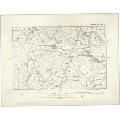 1887 Map of Caernarvonshire XXXIV.NW, 1888 Print