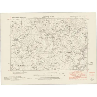 1949 Map of Caernarvonshire XXXIX.SE, 1953 Print